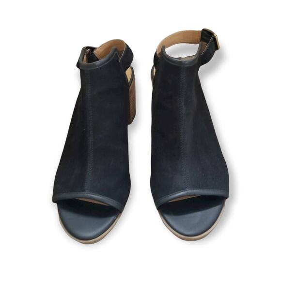 Franco Fortini Block Heel Leather upper shoe boots Color Black - Size 8,5M - Picture 2 of 5